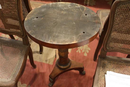 A Regency parcel gilt rosewood and specimen marble occasional table 1ft 9in. x 1ft 6in. H. 2ft 5in.